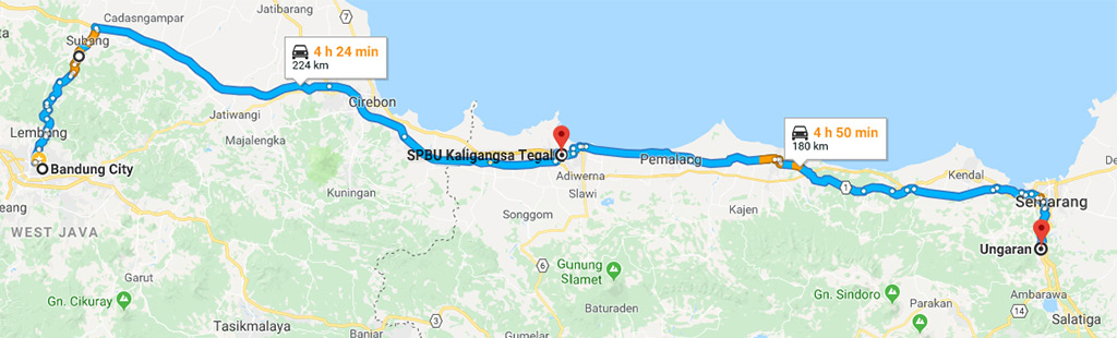 Keep Calm and Go To Semarang - Rute keberangkatan yang kami tempuh